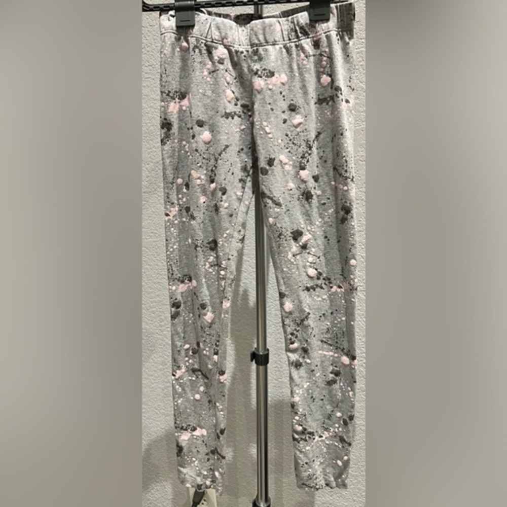 Crazy 8 girls leggings, size L (10/12), grey glitter